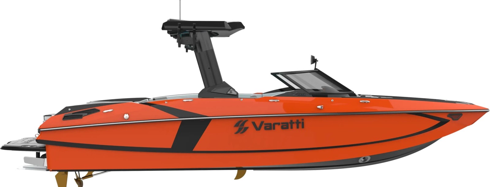 2026 Varatti Z2373 Wake Surf Boat with Triple Axle Trailer
