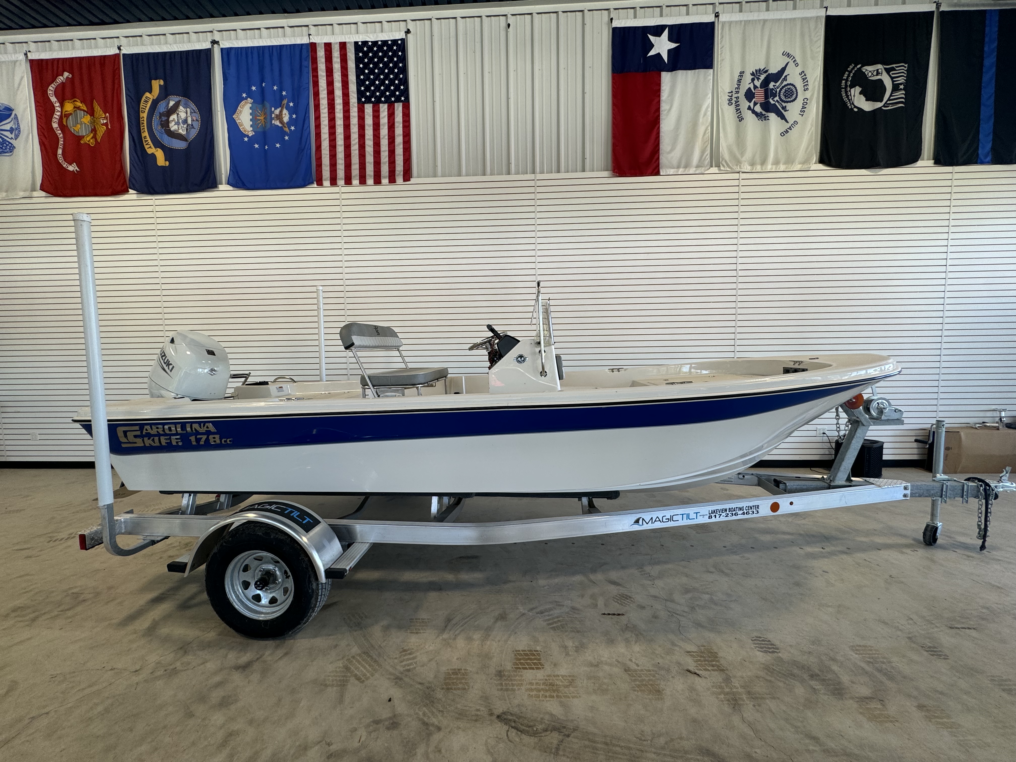 2025 Carolina Skiff 178 JLS CC WITH CUSTOM ALUMINUM TRAILER
